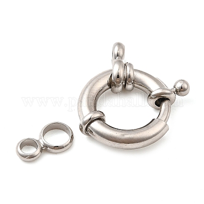 Латунная застежка пружинного кольца KK-D407-01P-E-1