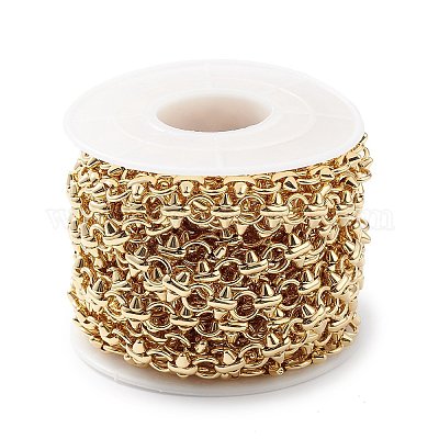 Латунное кольцо с покрытием стойки и цепь с шипами CHC-K013-04-1