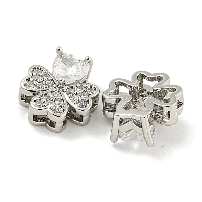 Латунь с прозрачными подвесками из циркония KK-Q820-24P-1