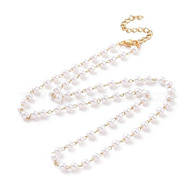 Ожерелья из нержавеющей стали 304 с вакуумным покрытием pvd NJEW-E064-08G-1