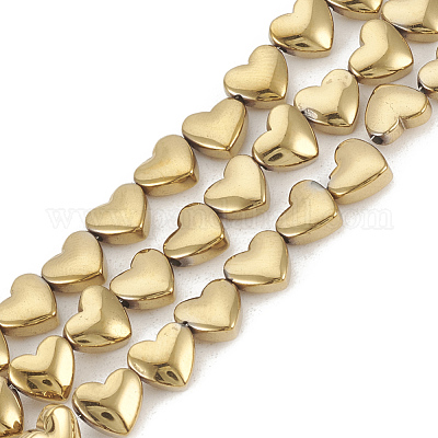 Гальванизировать немагнитных синтетический гематит бисер пряди G-T061-101G-1