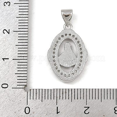 Латунные микро проложить кубического циркония подвески KK-P323-11E-P02-1