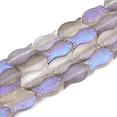 Матовые стеклянные бусины&nbsp;GLAA-T023-40C-04-1