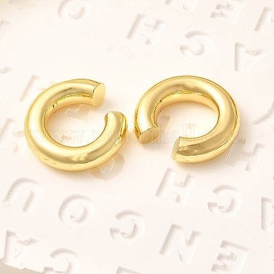 Серьги-каффы с латунным покрытием для женщин EJEW-H135-01G-02-1