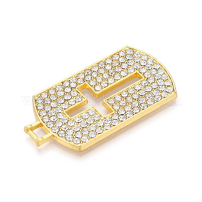 Подвески из сплава и страза PALLOY-N182-12G-1