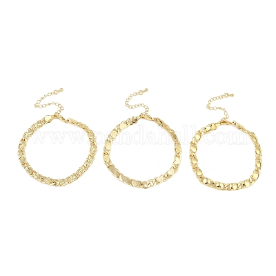 Латунные браслеты с покрытием для женщин BJEW-K244-06G-1