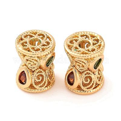 Латунные микропаве из прозрачного кубического циркония KK-S389-18G-1