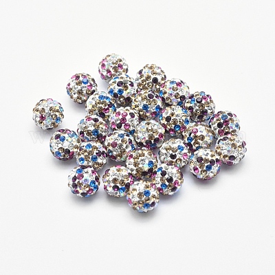 Ручной полимерной глины шариков Rhinestone RB-L030-18C-8mm-1