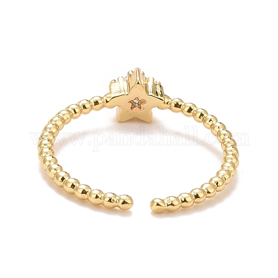 Кубического циркония кольца манжеты RJEW-E060-01G-02-1