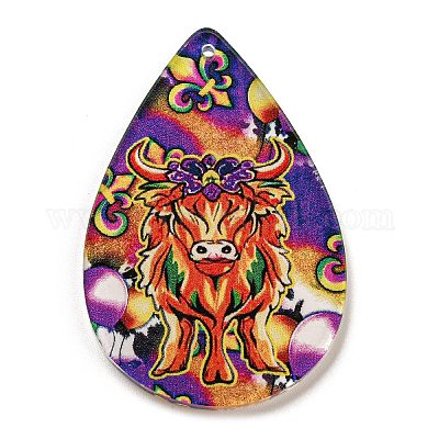 Pendentifs acryliques de carnaval&nbsp;OACR-A026-04A-1