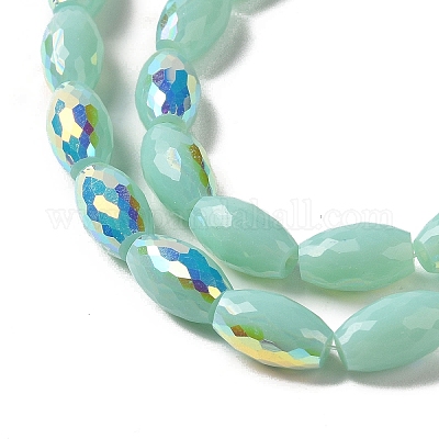 Нити бусин с цветным гальваническим покрытием ab EGLA-H104-03E-1