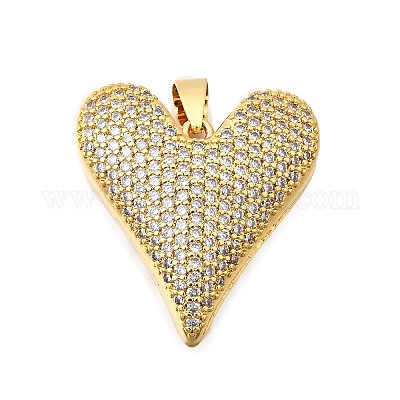 Латунные микро проложить кубического циркония подвески KK-C094-01C-G-1