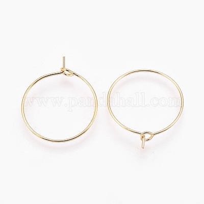 Латунные серьги обруча&nbsp;LS-X-KK-S341-85-1