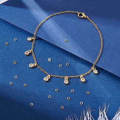 200 шт. 2 цвета 925 открытых соединительных кольца из стерлингового серебра FIND-GA0006-57-1