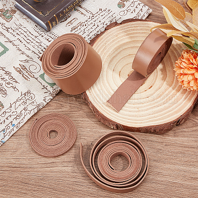 2 м плоский кожаный шнур LC-WH0007-07B-02-1