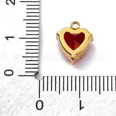 Подвески из нержавеющей стали 304 со стразами STAS-P386-01G-M-1