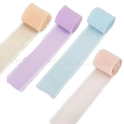 4 шт. двухцветные полиэфирные ленты DIY-CY0001-72-1