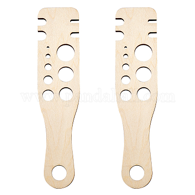 Необработанные деревянные подвески WOOD-WH0026-37D-01-1