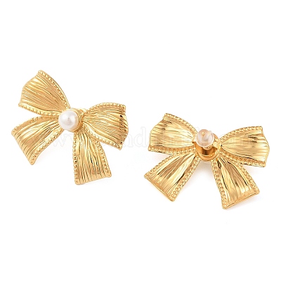 Серьги-гвоздики из нержавеющей стали 304 для женщин EJEW-Z063-03G-1