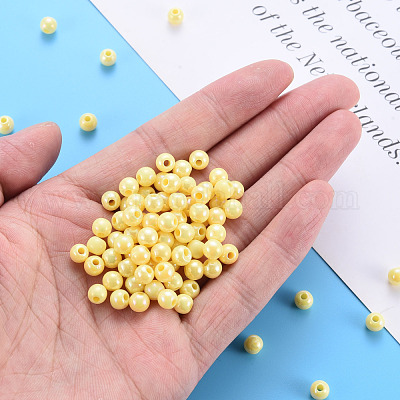 Непрозрачные акриловые бусины MACR-S370-D6mm-A10-1