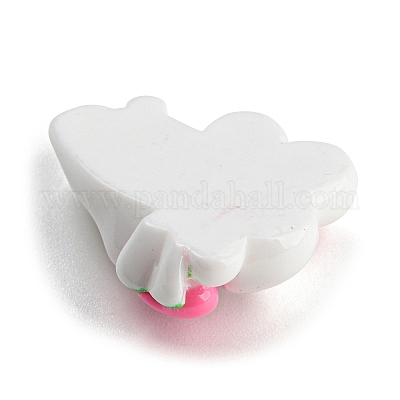 Кабошоны из непрозрачной смолы на тему кролика RESI-C042-01B-1