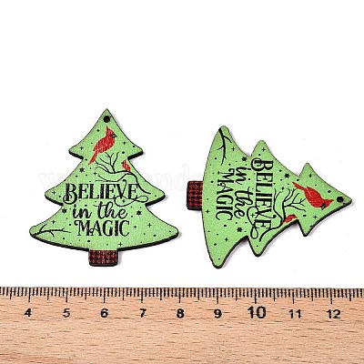 Подвески из дерева тополя с принтом FIND-N005-74T-1