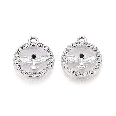 Подвески из сплава со стразами PALLOY-T091-22A-G-1-1