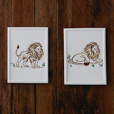 1 комплект трафаретов для рисования домашних животных DIY-MA0004-58-1