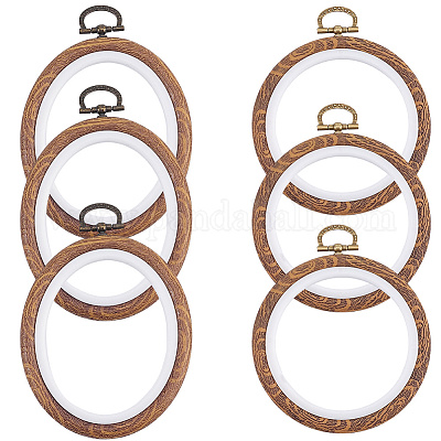 6 шт. 2 вида пластиковых пялец для вышивки крестом DIY-CP0012-39-1