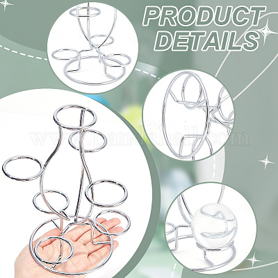 Железные подставки для пасхальных яиц с 7 слотом ODIS-WH0058-21B-P-1