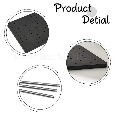 1 шт. квадратная акриловая доска для вязания крючком FIND-CA0006-58-1