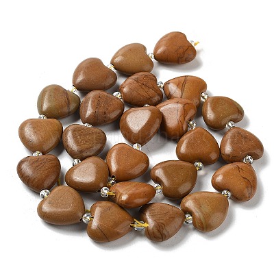 Натуральное дерево каменным кружевом бисер нитей G-E614-A09-01-1