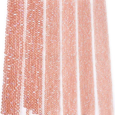 Стеклянные бусины с гальваническим покрытием  EGLA-A044-T1mm-L21-1