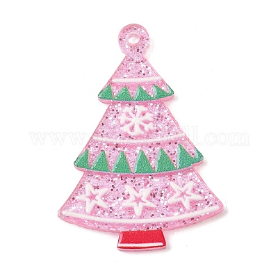 Рождественские акриловые подвески OACR-I028-02C-1