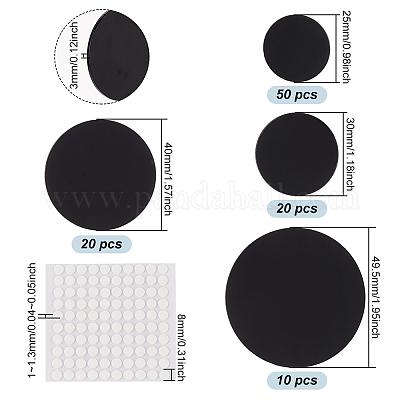 100 шт. 4 плоских круглых акриловых подставки для демонстрации фигурок KY-FG0001-07-1