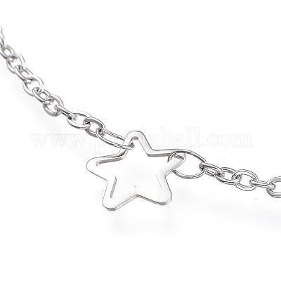 Ножные браслеты из нержавеющей стали 304 AJEW-M026-06P-1