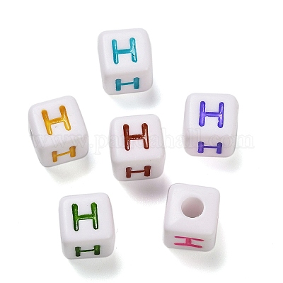 Непрозрачные акриловые бусины OACR-I022-01H-1