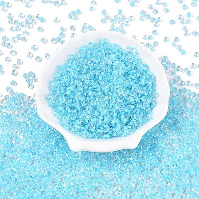 6/0 внутренний цвет прозрачный стеклянный бисер SEED-T007-07E-1