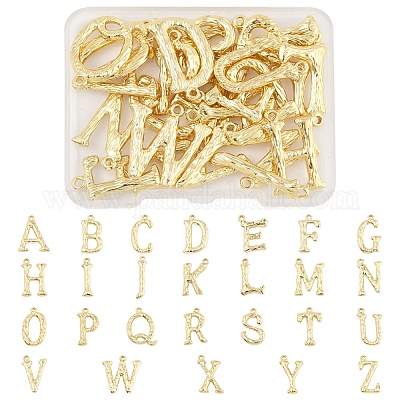 26шт 26 стиля латунные подвески KK-FS0001-65G-1