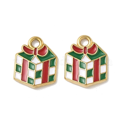 Подвески из нержавеющей стали 304 с эмалью STAS-L300-012G-09-1