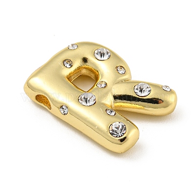 Латунные микропаве прозрачные подвески с фианитом KK-E093-04G-R-1