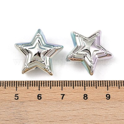 УФ-покрытие непрозрачные бусины из пластика ccb MACR-L007-22-1