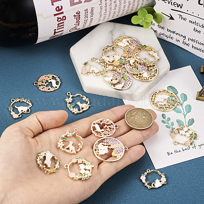 Подвески из сплава эмали 20шт 10 стиля ENAM-TA0001-50-1