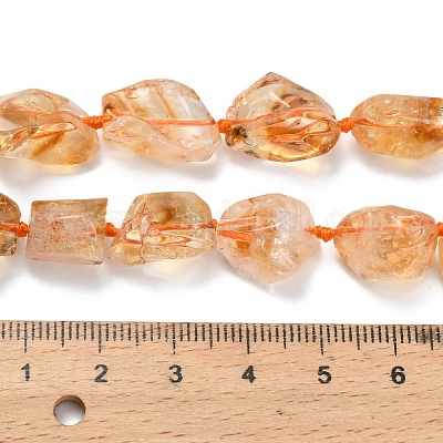 Природный цитрин бисер нитей G-L634-A02-03-1