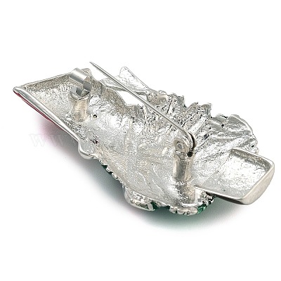 Рождественская тема броши из сплава с эмалью JEWB-S022-05C-P-1