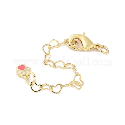 Удлинитель цепи из латуни с отпечатком лапы KK-B148-05G-02-1