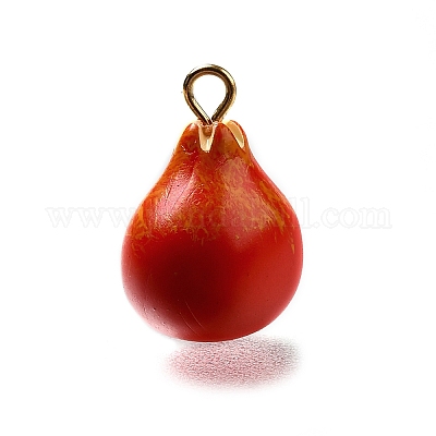 Латунные подвески из акрила OACR-R006-04G-01-1