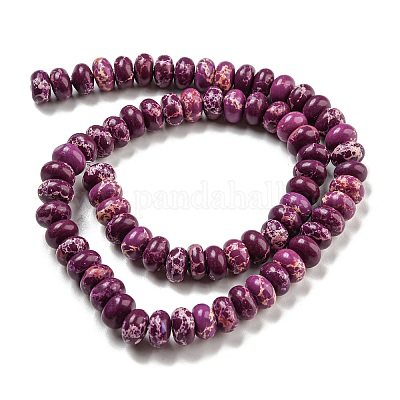 Синтетические окрашенные нити императорской яшмы G-D077-E01-01E-1