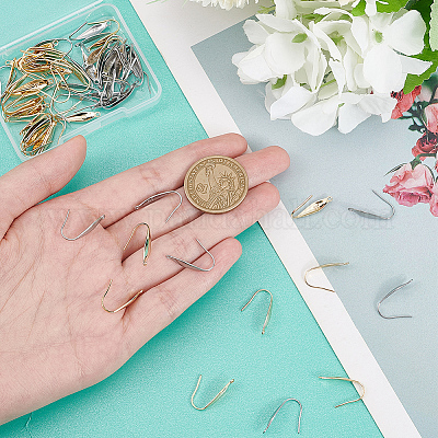 80 шт. 2 цвета крючки для сережек из хирургической нержавеющей стали 316 STAS-SC0005-66-1