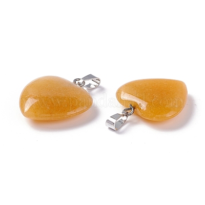 Подвески из натурального желтого авантюрина G-G956-B25-FF-1